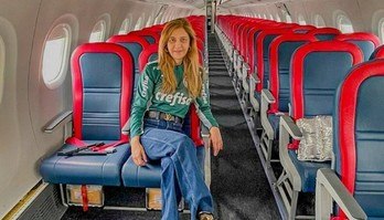 Avião de Leila Pereira para uso do Palmeiras vai chegar antes no Brasil (Reprodução Instagram/ @leilapereira)